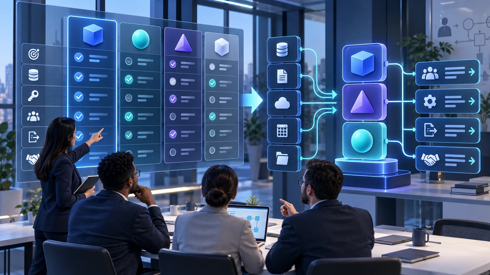 Enterprise framework for choosing operations tools by business task, data source, authorization, collaboration, export, and handover requirements